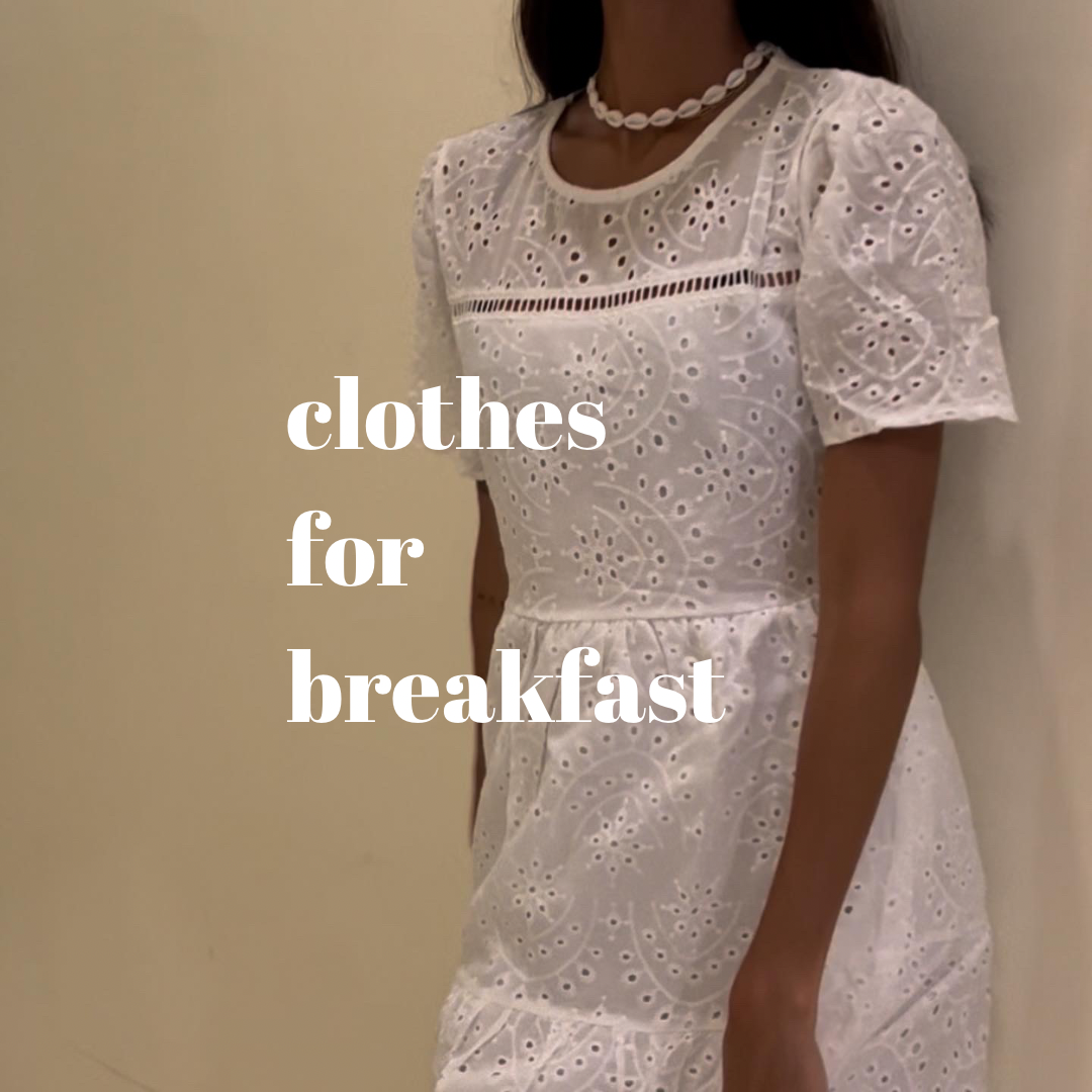aurora eyelet mini dress Aurora Eyelet Dress – Clothes for Breakfast