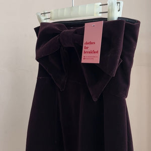 Plum Velvet Dress