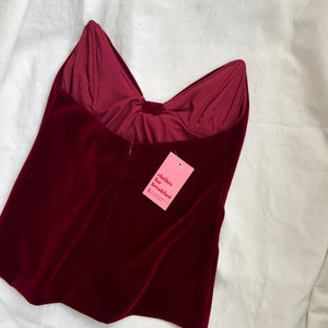 Scarlet Velvet Top