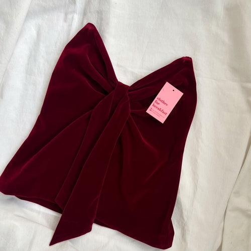 Scarlet Velvet Top