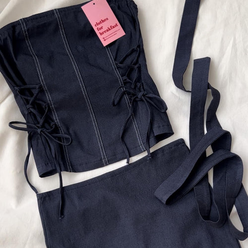 Gabrielle Denim Set