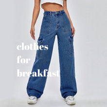 Load image into Gallery viewer, Denim Cargo Pants